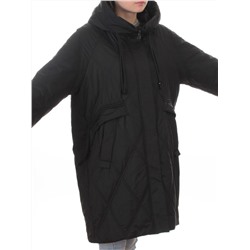 8010 BLACK Куртка демисезонная женская (100 гр. холлофайбер)