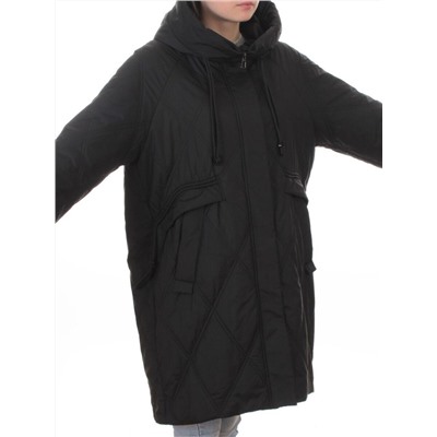 8010 BLACK Куртка демисезонная женская (100 гр. холлофайбер)