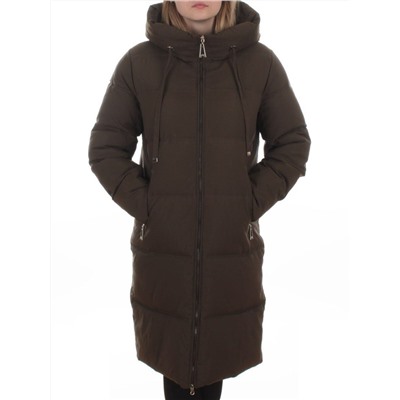 235 DK. GREEN Пальто зимнее женское (200 гр. холлофайбер)