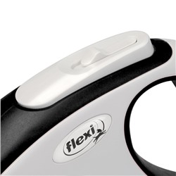 Рулетка Flexi NEW LINE Comfort L (до 50 кг) лента, 8 м серый/черный