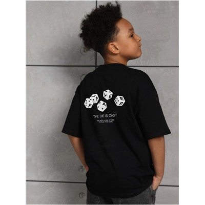 Футболка "Кубик" черный Мальчик