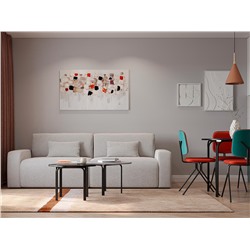 Столик кофейный Ror, 50х50 см, черный