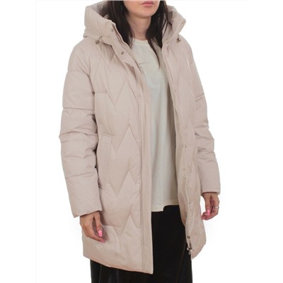 2404 BEIGE Куртка зимняя женская (200 гр. холлофайбер)