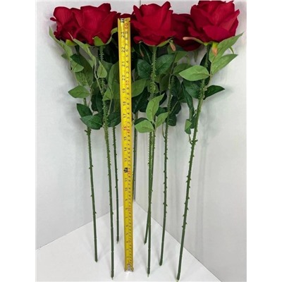 Алая роза 60см  ЦЕНА ЗА 1 ШТ