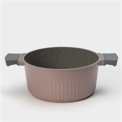 Кастрюля KUKMARA Stella, 3.2 л, d=23 см, h=11 см, стеклянная крышка, антипригарное покрытие, литой алюминий