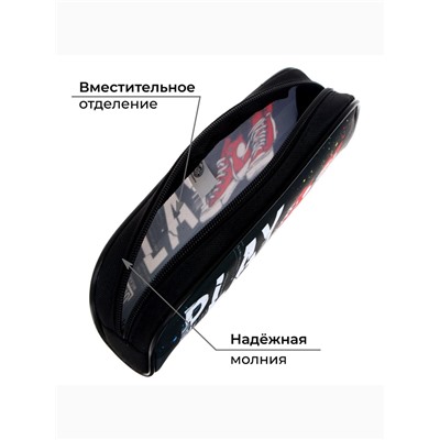 Пенал мягкий, 1 отделение, 80 х 210 х 40 мм, объёмный, Calligrata ПМО 21-20, Calligrata Play