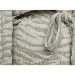 17с134-ШР/039/у/уп. Халат для бани 170*176 96*100 "Зебра" цв 330 рис 912