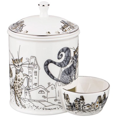 БАНКА ДЛЯ СОЛИ LEFARD "КОТИКИ" (КОР=36ШТ.)