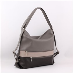 Сумка 387 мульти бельгийский шоколад ФОРМАТ "А4" РЮКЗАК-"ТРАНСФОРМЕР"