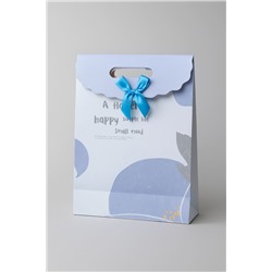 Пакет подарочный (XS) "Pastel flower", blue (16.5*12.5*6)