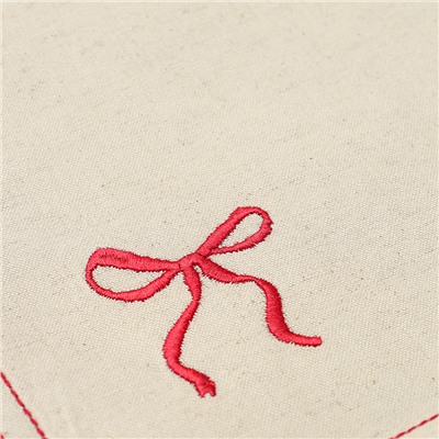 Дорожка на стол Fancy Bows бежевого цвета из коллекции Essential, 45x150 см