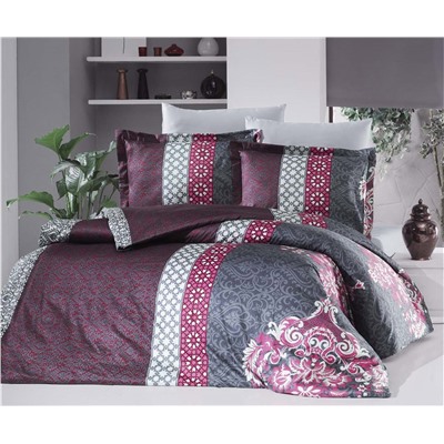 2 сп. Евро Комплект Постельного Белья Cotton Saten Orientel - Altınbaşak