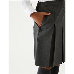 Girls' Slim Fit Permanent Pleats School Skirt (2-18 Yrs)