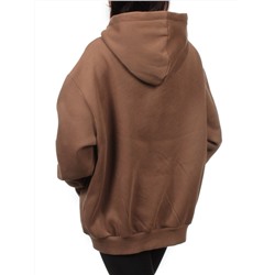 2622 BROWN Толстовка женская (85% хлопок, 10% полиэстер, 5% спандекс)
