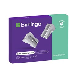 Точилка металлическая Berlingo "Steel&Style" 1 отверстие