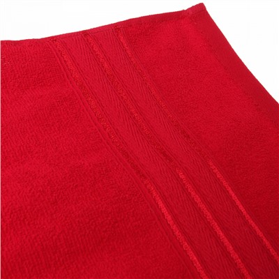 Полотенце махровое 70*120см "Comfort" цвет красный 02040 плотность 300гр/м2
