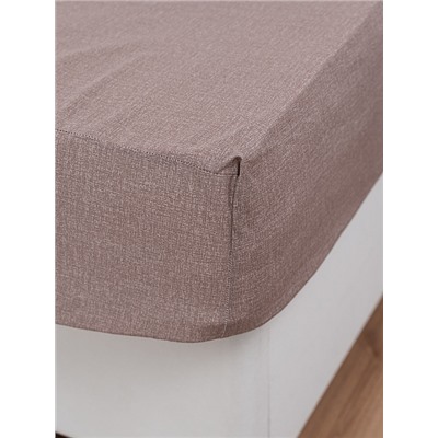 Постельное белье поплин Иваново (без пододеяльника) / Капучино