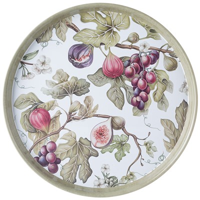 ПОДНОС СЕРВИРОВОЧНЫЙ AGNESS "ФРУКТЫ.ЯГОДЫ" 33*2,1 СМ