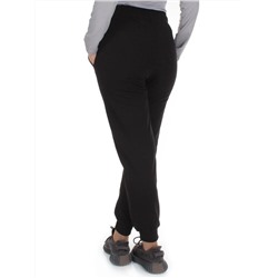 Q-01 BLACK Брюки спортивные женские (85% хлопок, 15% полиэстер)
