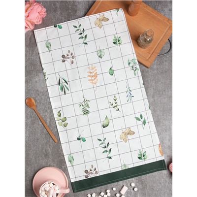 Полотенце "Этель" Flora (вид 2) 40х73 см, 100% хлопок, саржа 190 гр/м2