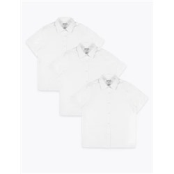 3pk Girls’ Adaptive Easy Iron School Shirts (3-18 Yrs)