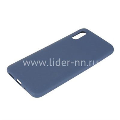 Задняя панель для Xiaomi  Redmi 9A Силикон матовый (синяя)