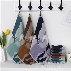 Towel towel three -layer cotton gauze tire towel hanging towels and wind series kitchen towels to rub hand towel wholesale