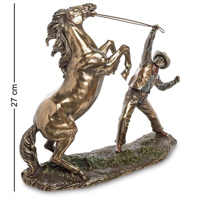 Veronese WS-882 Статуэтка «Ковбой, укрощающий лошадь»