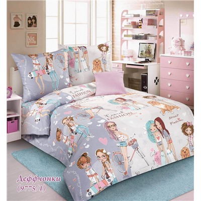 КПБ Деффчонки яселька с простыней на резинке Трейд