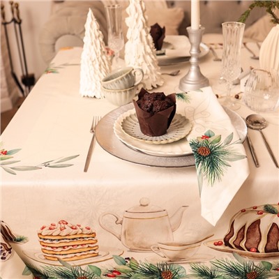 Набор сервировочных салфеток "Этель" New Years treat 40х40 см,4 штуки 100% хлопок, саржа 190гр/м2