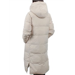 56016 BEIGE Пальто зимнее женское (холлофайбер 150 гр.)