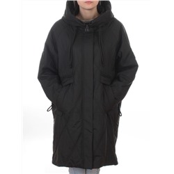 8010 BLACK Куртка демисезонная женская (100 гр. холлофайбер)