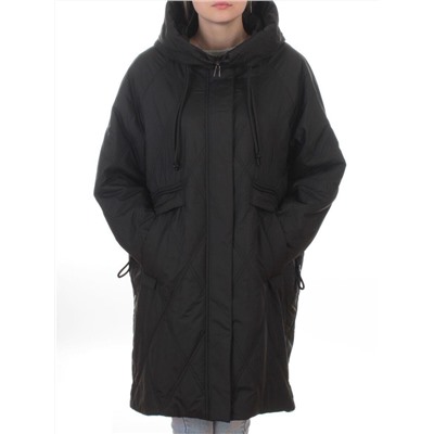 8010 BLACK Куртка демисезонная женская (100 гр. холлофайбер)