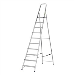 Стремянка, 10 ступеней, алюминиевая, Сибртех
