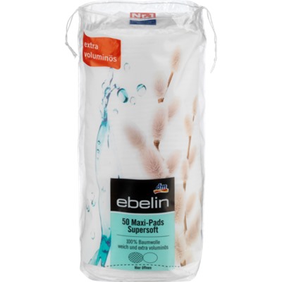 ebelin Maxi супервпитывающие диски Supersoft, 50 шт