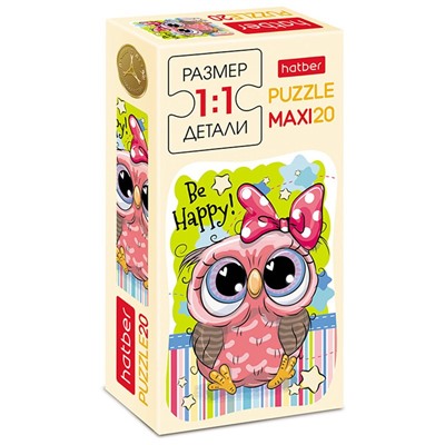 Пазл   20 эл. maxi Hatber "Мультяшки"