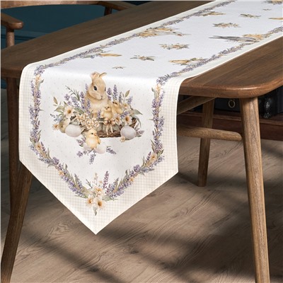 ДОРОЖКА "ЛАВАНДОВАЯ ВЕСНА" 45Х215СМ, 100% ХЛОПОК, ТВИЛ