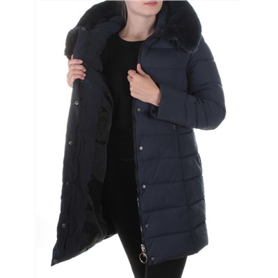 222 DK. BLUE Пальто женское зимнее Wisbeer