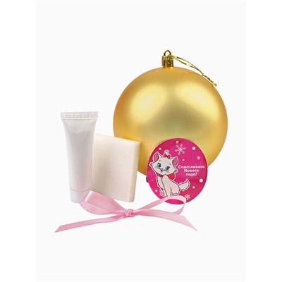 УЦЕНКА Набор для творчества: новогодний шар с отпечатком ручки Кошечка Мари, золото