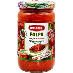 Польпа. Томаты резанные Пиканта 350г 1/6