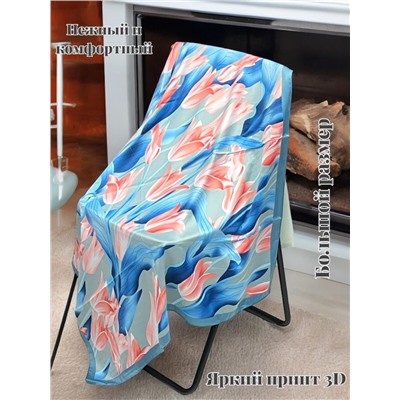 Платок шелковый "Тюльпаны" Арт 9062/9