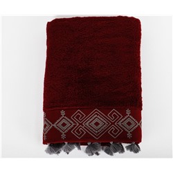 Махровoе Полотенцe для Тела 80x150 см Hazal Bordo 80x150cm Havlu - EcoCotton