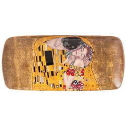 БЛЮДО ПРЯМОУГОЛЬНОЕ LEFARD "ПОЦЕЛУЙ" (Г. КЛИМТ) 30 СМ, ЗОЛОТОЕ (КОР=24ШТ.)