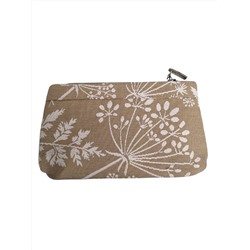 51 Косметичка Травинки Бежевый 21х14х3см 2518778