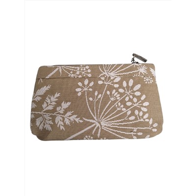 51 Косметичка Травинки Бежевый 21х14х3см 2518778