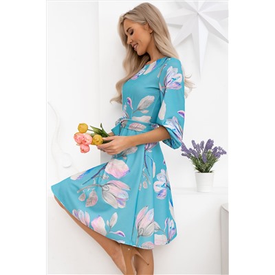 Платье Изабелла (бирюзовое) П13789-45М
