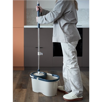 Швабра с ведром и центрифугой Cleanup, 7 л.