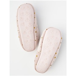 Тапочки «Звездопад» розовые с задником