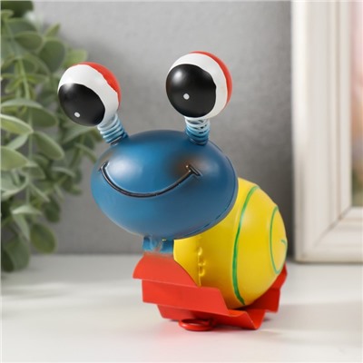 Фигурка металл «Улыбчивая улитка», 15×6.5×12 см, МИКС