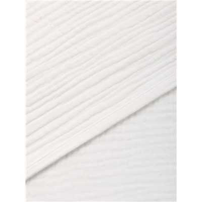 Полотенце-уголок муслиновый Крошка Я, 75×75 см, 100% хлопок, 120 г/м², белое
